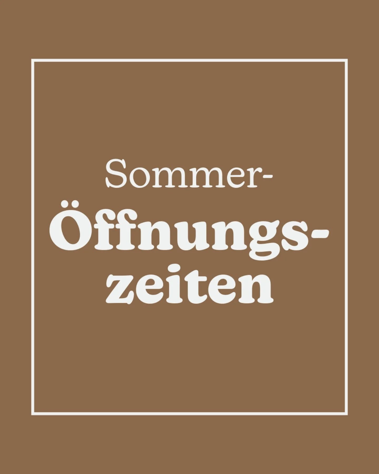 Kleine Anpassungen - Grundsätzlich mehr 🌞✌🏼
.
Wir präsentieren unsere Sommer-Öffnungszeiten! Grundsätzlich bleibt es Gleich, nur kleine Zeitanpassungen wurden getätigt.
..
Montag & Dienstag geschlossen
Mittwochs 09.00 - 17.00 Uhr
Donnerstag 09.00 - 12.00 Uhr und 14.00 - 22.00 Uhr*
Freitag 09.00 - 12.00 Uhr und 14.00 - 24.00 Uhr*
Samstag & Sonntag 10.00 - 16.00 Uhr
.
Wir behalten uns vor, bei schlechtem Wetter Abends die Türen etwas früher zu schliessen - ihr bleibt via Socialmedia und Whatsapp-News auf dem Laufenden.
.
Freut ihr euch auch schon auf den Sommer? 😎😍✨️