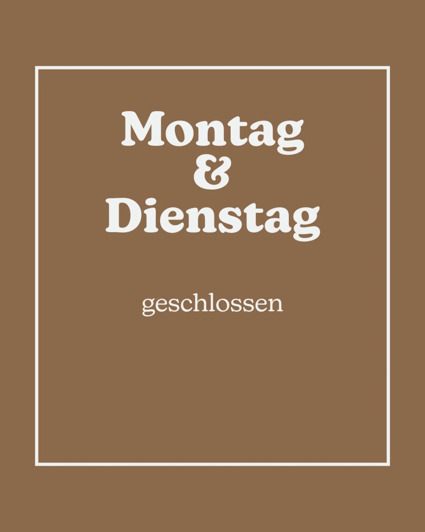 PAUSE zu ⏸️🚫
.
...muss halt auch sein. Unverändert bleiben unsere Türen am Montag und Dienstag geschlossen 😌😴
.
#pausemachtpause