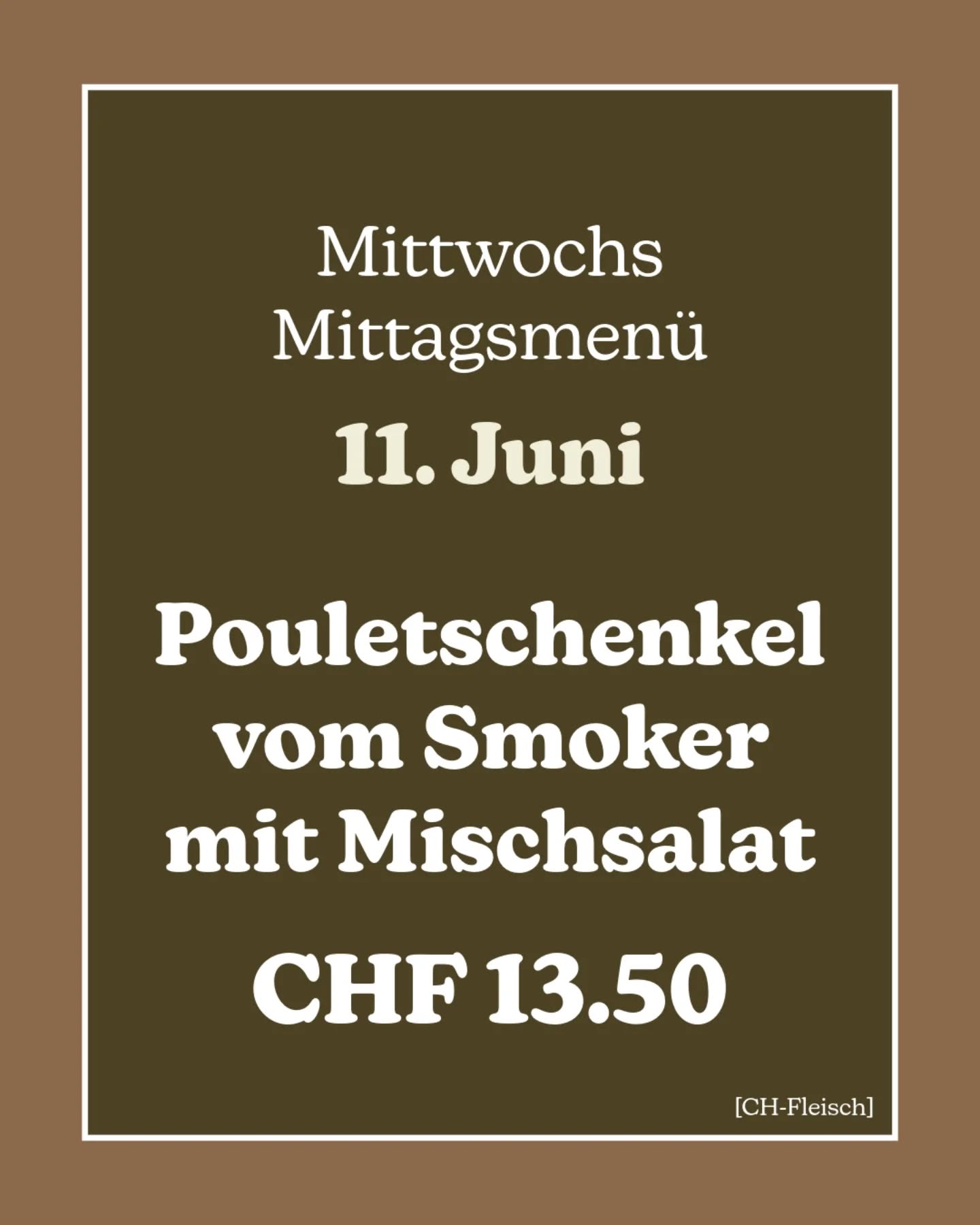 Grillwetter!! 🌞🤤
.
Wie wärs mit Mittagessen auf der PAUSE-Terrasse? Wir freuen uns auf euch! 🤩
.
Vegi? 🌱 Gib uns vorgängig Bescheid und wir machen dir eine Salatbowl mit hausgemachtem Ciabatta 😍
Bis bald bei uns! 💚⏸️✌🏼
